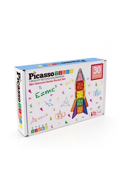 Picasso صاروخ بيكاسو المغناطيسي الصغير الماسي - 30 قطعة