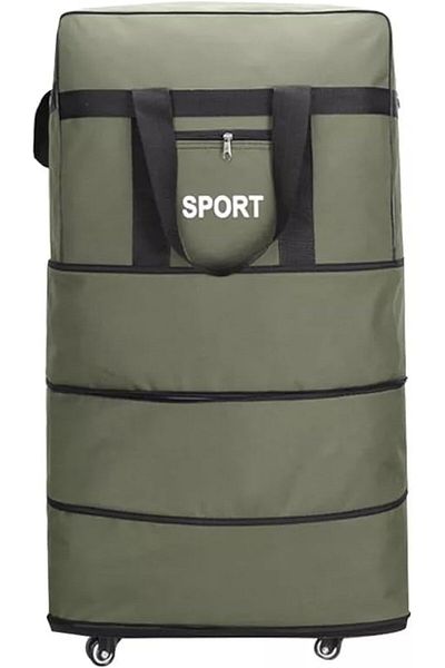 Yuwell YU WELL Expandable Rolling Duffle Bag Wheeled Luggage Foldable Suitcase