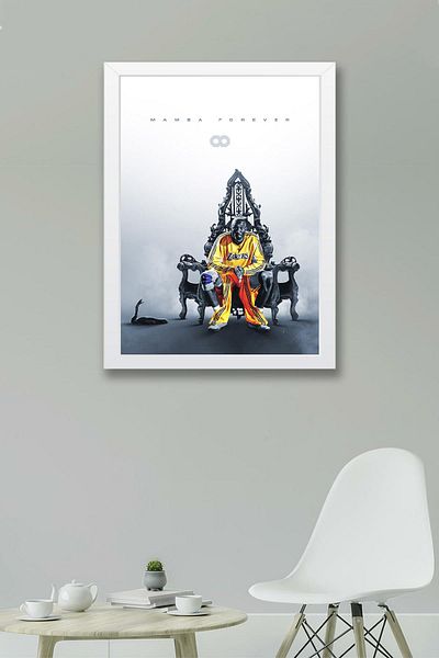Saturn Pictură înrămată Kobe Bryant - Pictură poster NBA Mamba Forever