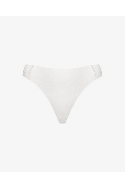 Bolero Chiloți tanga din bumbac Pima fără cusături, albi