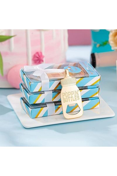 COOYA 8 Baby Corkscrew, Baby Shower Favorites, Gifts, Decorations or Keepsake Guest Gift Boxes