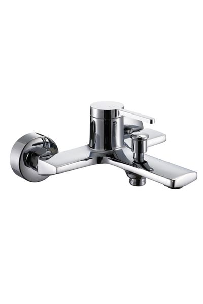AQUADROP Durable Modern Design Single Handle Solid Brass Bath Mixer Chrome