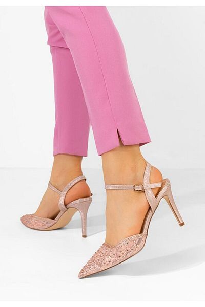 B T Shoes Pantofi cu toc subtire Hortencia champagne