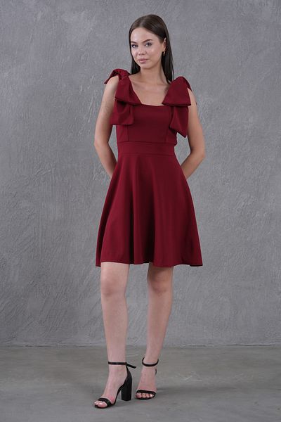 Secret Passion Lingerie New Season Lycra Crepe Fabric Straps Tieable Strapless Neckline Flared Cut Women's Dress 2030