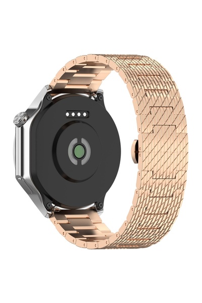 SKYDDAR INNOVATION Λουράκι από ανοξείδωτο ατσάλι για Samsung Galaxy Watch 4/5/Active 2, Huawei Watch GT 3/3 Pro, W052 - Ροζ