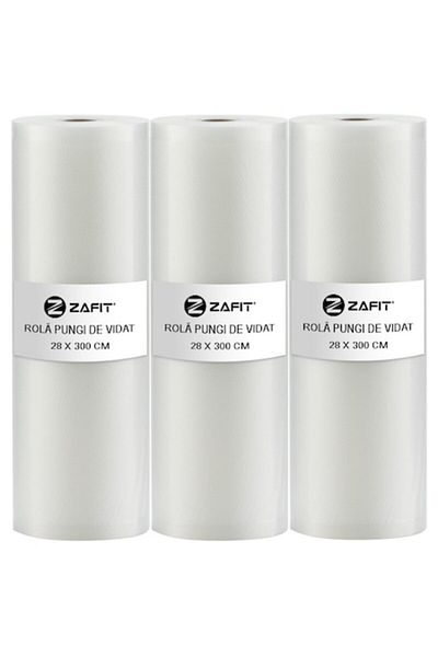 zafit Set 3 role pungi de vidat gofrate ZAFIT™, 28 x 300 cm