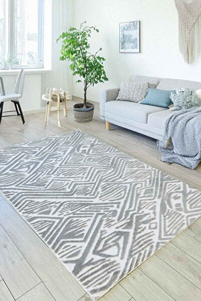 Decomia Home سجادة غيزيل منتفخة من القطيفة بلونين ذات نمط ذاتي وقاعدة مضادة للانزلاق لغرفة المعيشة وسجادة المطبخ