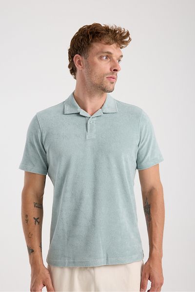 hateko Μπλουζάκι Raymons Terry Polo Collar από ύφασμα πετσετών