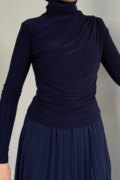 MERVEN AKYÜZ Μπλούζα Normany Navy Blue