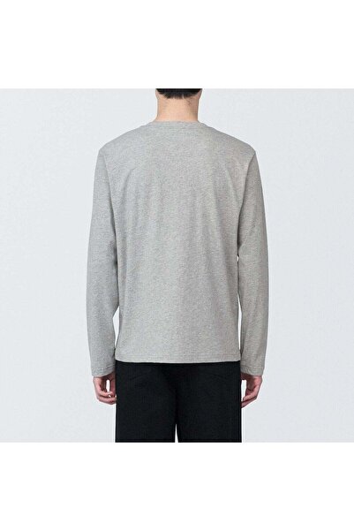 Muji Washed Jersey Crew Neck Long Sleeve T-Shirt