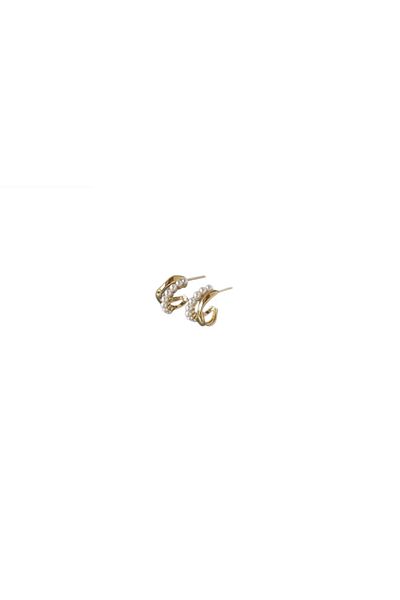 OEM Andromeda Earrings, Metal Alloy, Gold/White