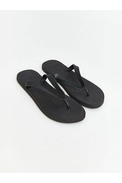 LC Waikiki Black Men's Flip Flops Beach Slippers