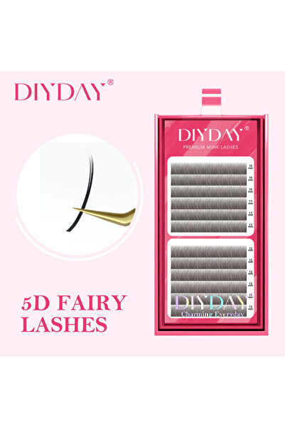 choice2 8-15 مزيج 0.07 مم D Fairy Lash Extension DIYDAY 5D Fairy Eyelash Extensions Premade Wet Lashes Flora Min
