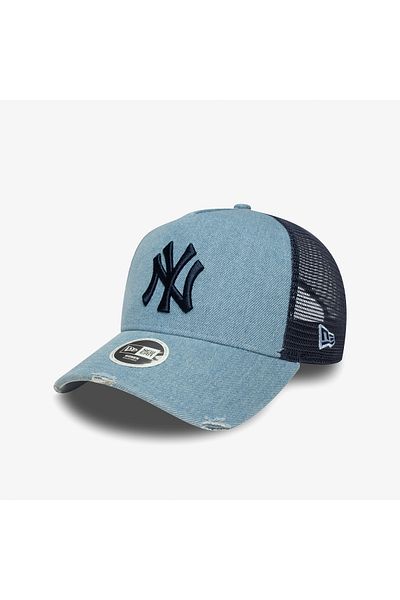 NEW ERA Pălărie albastră pentru femei Wmns Denim Trucker Neyyan Pab