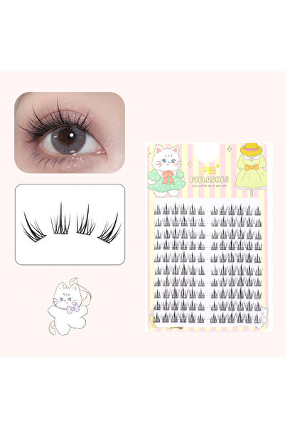 Choice6 C ML 001 10 أزواج من الرموش الصناعية الجنية Little Devil الفردية، رموش صناعية طبيعية، رابطة حرارية