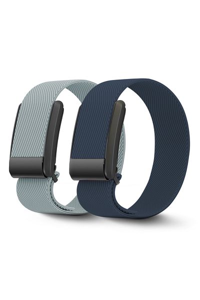 O Ozone Whoop 4.0 Band | Nylon Sports Band | Grey/ Midnight blue