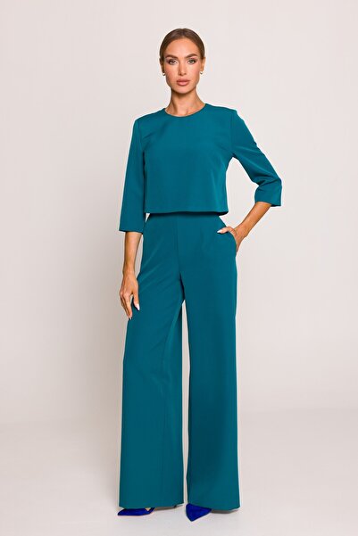 Made of Emotion Salopetă cu top cu două straturi și picioare largi