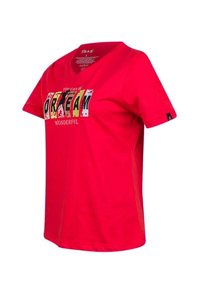 2AS Alone Printed V-Neck Women's T-Shirt 404