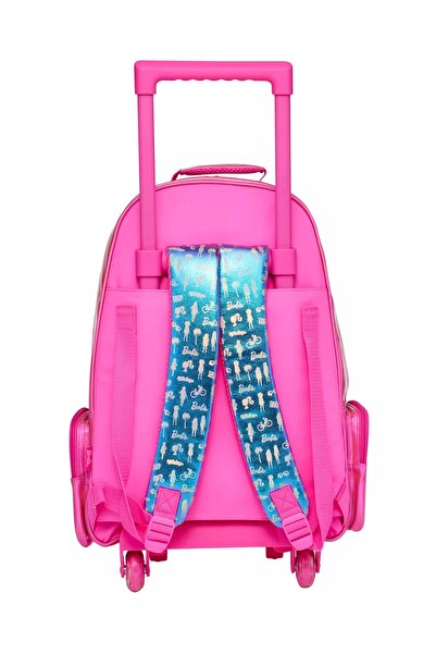 SMIGGLE - Barbie Çekçekli Işıklı Tekerlekli Çanta
