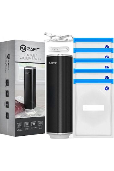 zafit Aparat de sigilat alimente în vid ZAFIT™ PMP-01 cu pompă portabilă, reîncărcabilă, negru