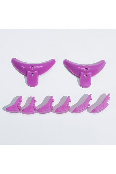 Choice Purple Lomansa New 1 Pair Silicone Eyelash Perm Pads 3 Size Anti-Slip Lash Lift Rod Reusable 3D Lash