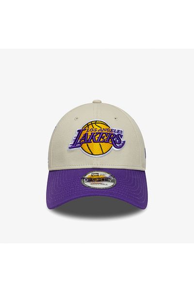 NEW ERA Contrast Patch La Lakers Unisex Cream/Purple Hat