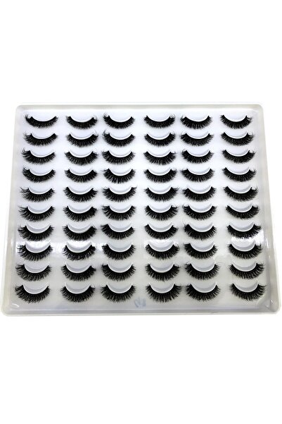 Choice3 30 زوجًا من رموش المنك ثلاثية الأبعاد المصنوعة يدويًا الجديدة من 30 زوجًا من الرموش الاصطناعية القصيرة المتقاطعة والطبيعية