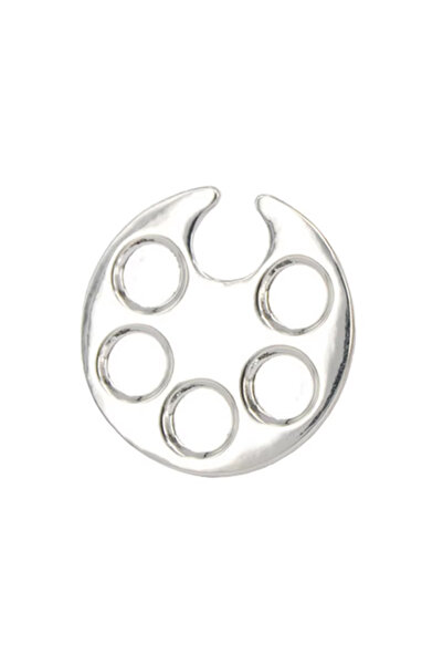 Choice 1 قطعة من لوحة ألوان أظافر صغيرة مستديرة، حلقة خلط، تصميم بصمة قدم لطي...