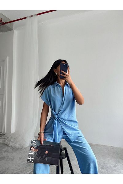 mydukkan.co Side Tie Shirt Suit