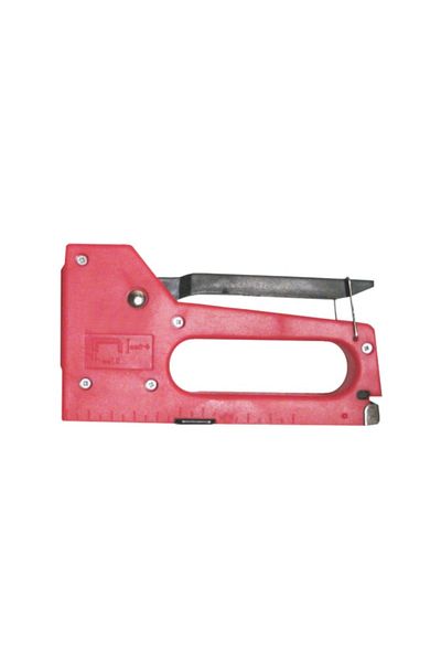 flores Plastic upholstery stapler, red, 4 mm - 8 mm