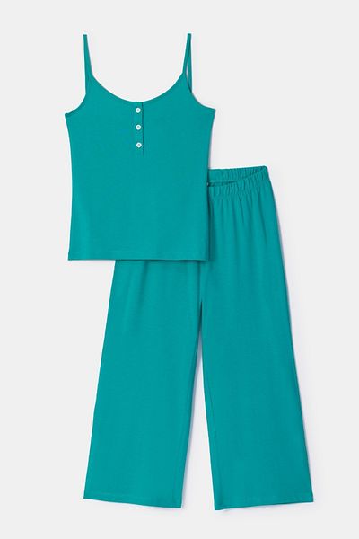 Woody Pijamale pentru femei-Tpb - 759-verde