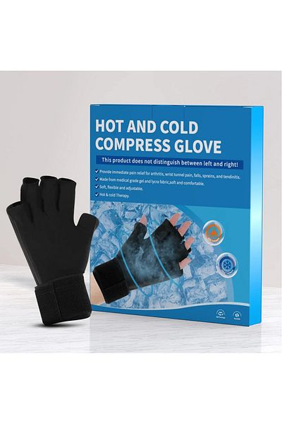 Choice 1PCS BLACK Upgraded Hand Ice Pack Glove for Injuries Wrist Ice Pack Wrap for Carpal Tunnel Relief 36