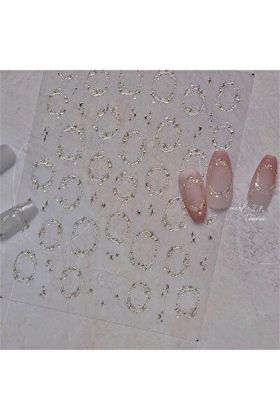 Choice 1 قطعة MS608-J 1 قطعة ملصقات أظافر جيلي لامعة من الكريستال الجليدي الف...