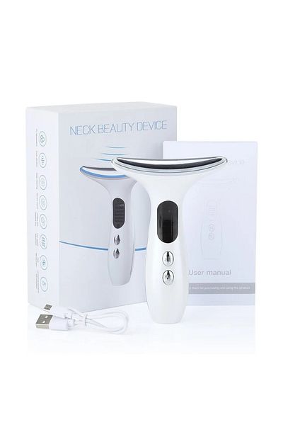 Choice1 only neck massager 7in1 Face Lift Device EMS RF Microcurrent Skin Rejuvenation Facial Massager + 3Co