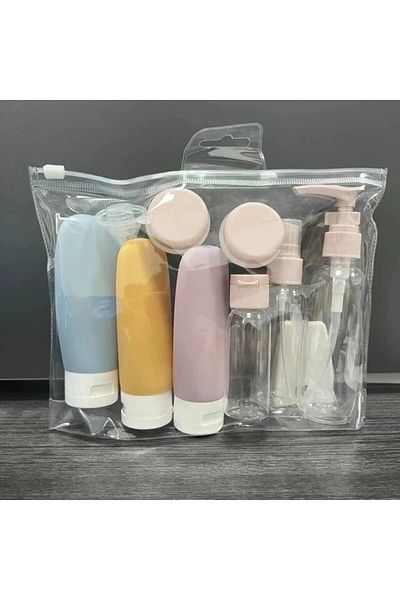 Choice Plastic C 11PCS Travel Refillable Bottle Set Refillable Spray Lotion Shampoo Shower Tube Bottling Re