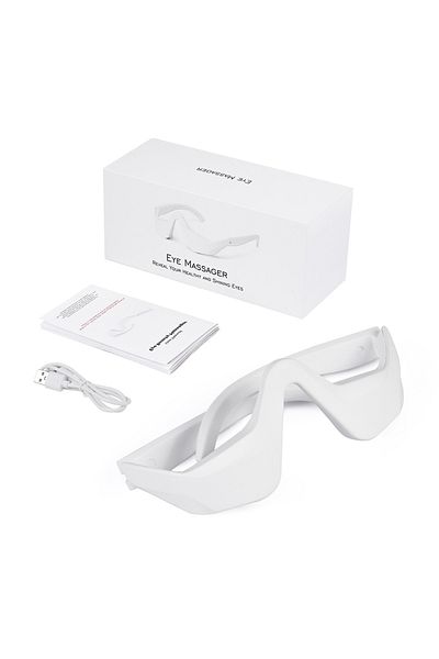 Choice WHITE Foreverlily Eye Massager Relieves Eye Fatigue Eyes Massage Glasses Eye Fatigue Relief Massager