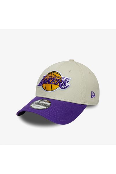 NEW ERA Contrast Patch La Lakers Unisex Cream/Purple Hat