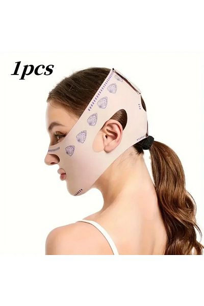 Choice Pink Beauty Face Sculpting Sleep Bandage, Double Chin Reducer, V-Shaped Slimming Face Mask, Reusable