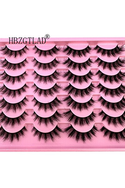 Choice1 14PairsH03 New 14Pairs 3D Faux Mink False Eyelashes Natural Messy EyeLashes Crisscross Wispy Fluffy