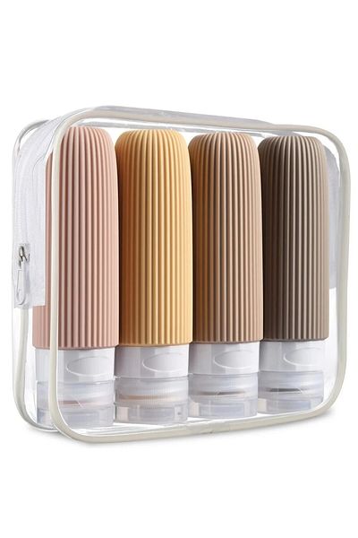 Choice 90ml Silicone 4PCs Portable Silicone Travel Bottle Cosmetic Storage Refillable Lotion Bottle Squeeze