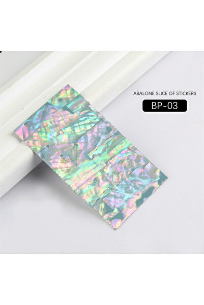 Choice DP03 قطعة واحدة من رقائق صدفية أذن البحر ثلاثية الأبعاد متدرجة اللون م...