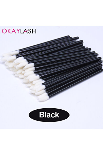 Choice1 فرشاة ملمع الشفاه اللامعة للاستخدام مرة واحدة من أوكايلاش، فرشاة تنظيف تمديد الرموش، فرشاة أحمر شفاه كريستالية