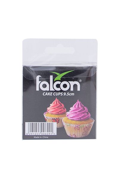 Falcon Cake Cups 9.5 cm – 100 Pcs | Non-Stick Baking Liners for Muffins & Cupcakes