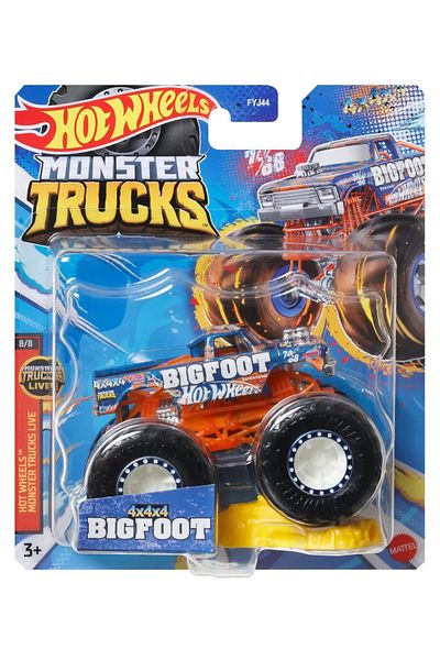 mattel Hot wheels monster truck bigfoot car scale 1:64