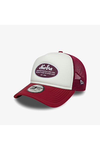 NEW ERA Oval Foam Patch Trucker Kadın Kırmızı/Beyaz Şapka