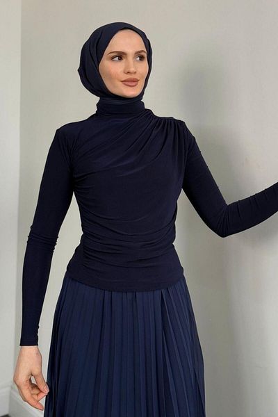 MERVEN AKYÜZ Μπλούζα Normany Navy Blue