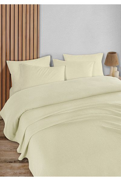 HomeBerry Adaline Ecru Double Pique Set 200 X 230 cm