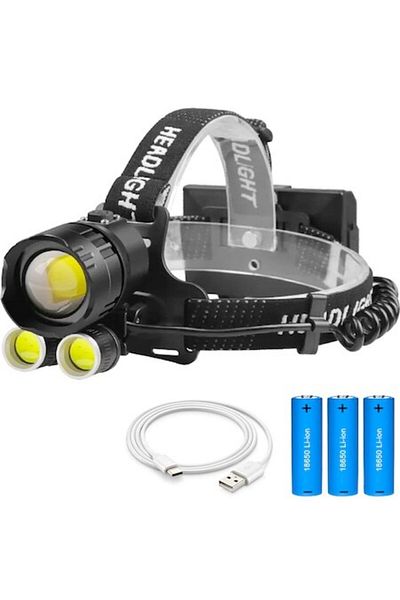 figga Powerful Headlamp FiGGA® LED XHP-160, 48000 lumens, 1600 meters range, 5000K, 3 Rechargeable Batter