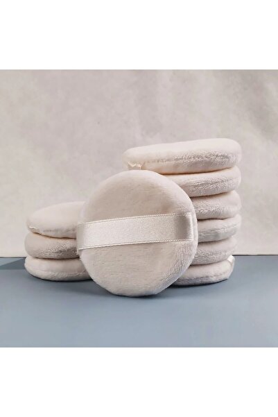 Choice White 7PCS Portable and Practical High-grade White round Powder Puff for Base and Fixing Makeup