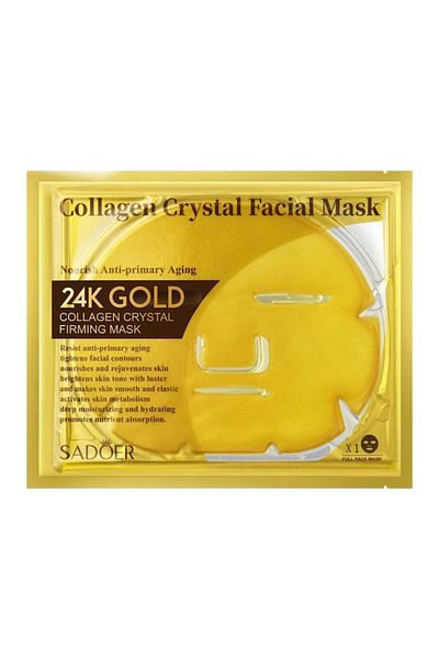 SADOER Hydrogel Facial Mask with Collagen Crystal 24K Gold